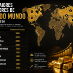 Os 10 Maiores Produtores de Ouro do Mundo em 2026: Ranking Atualizado